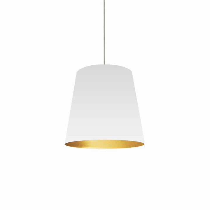 Oversized Drum One Light Pendant in White - available from The Lighting Shoppe, trusted by Canadian homeowners