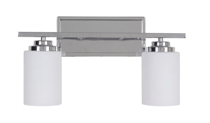 Albany Two Light Vanity in Chrome - available from The Lighting Shoppe, trusted by Canadian homeowners