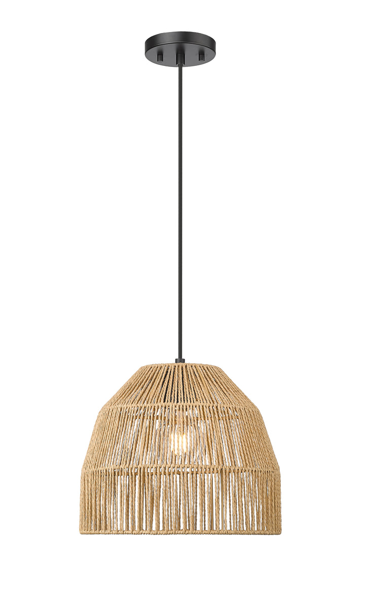 Weave 1-Light Natural Hemp Rope 12" Pendant - available from The Lighting Shoppe, trusted by Canadian homeowners