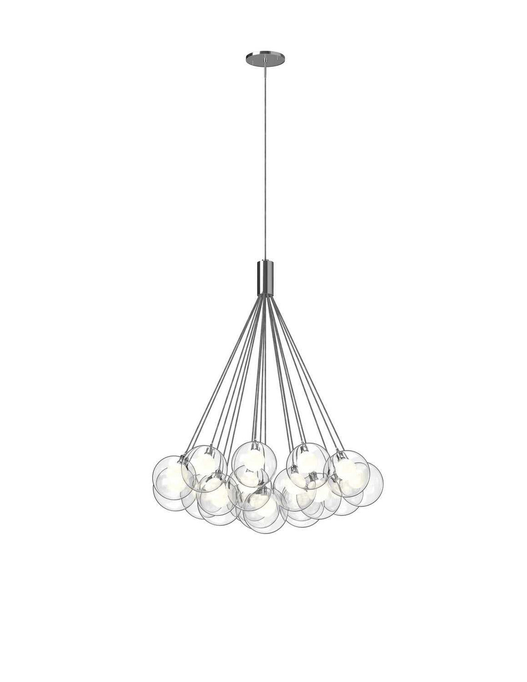 Kuzco Canada - CH3128 - LED Chandelier - Bolla - Chrome