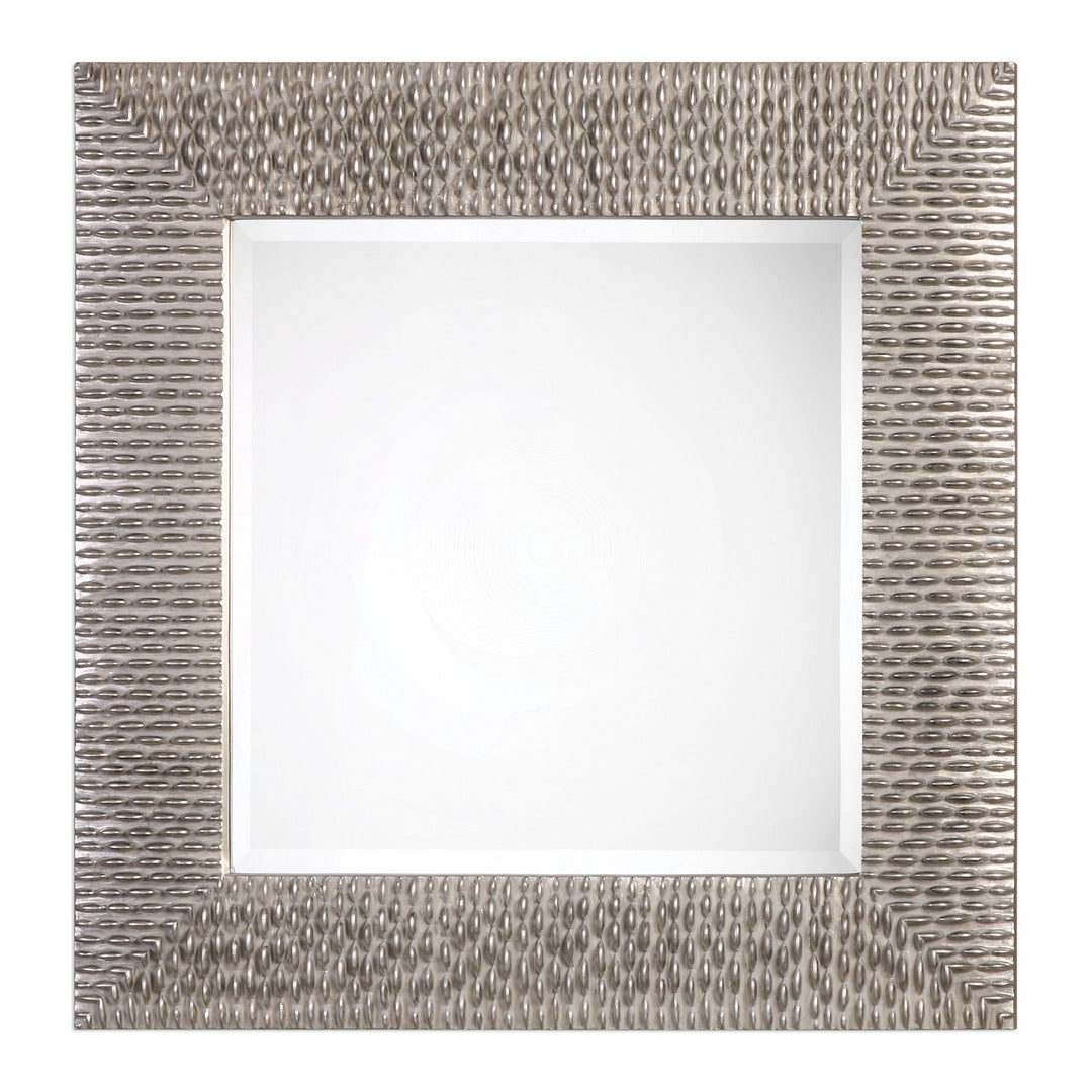 Cressida Mirror in Metallic Silver Leaf w/Black - available from The Lighting Shoppe, trusted by Canadian homeowners