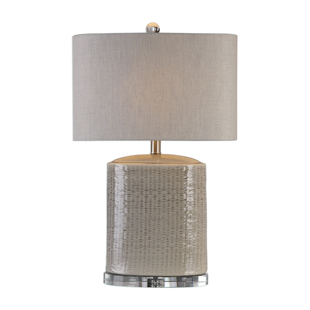 Modica One Light Table Lamp in Brushed Nickel - available from The Lighting Shoppe, trusted by Canadian homeowners