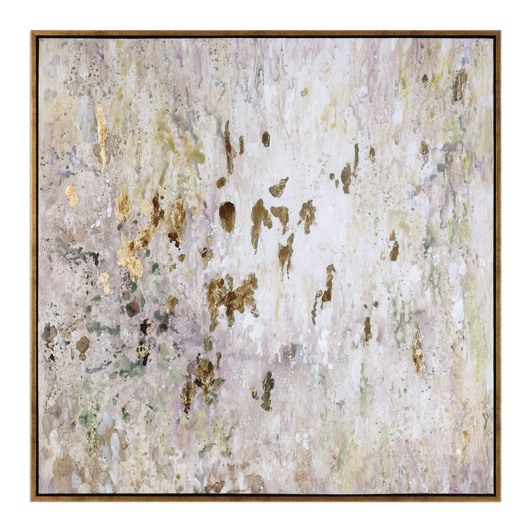 Golden Raindrops Wall Art in Champagne Silver Leaf - available from The Lighting Shoppe, trusted by Canadian homeowners