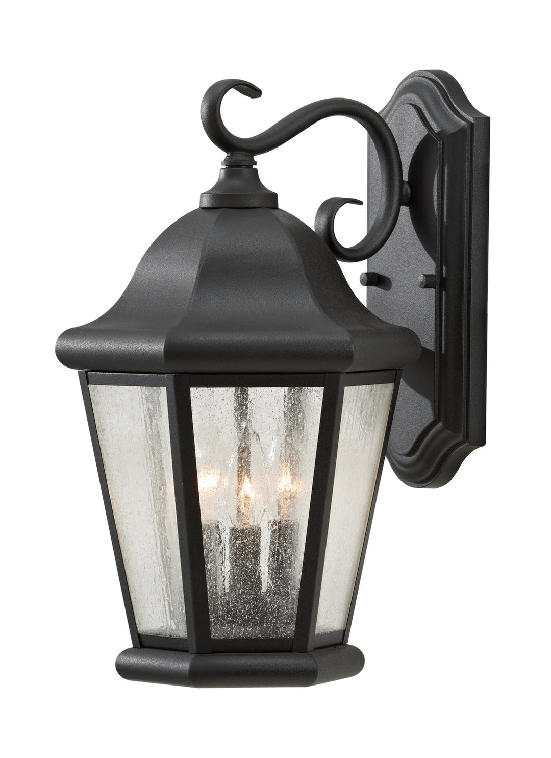 Generation Lighting Canada - OL5902BK - Three Light Outdoor Wall Lantern - Martinsville - Black