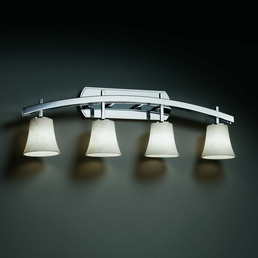 Clouds Four Light Bath Bar in Polished Chrome Justice Designs
