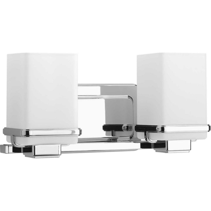 Metric Two Light Bath in Polished Chrome - available from The Lighting Shoppe, trusted by Canadian homeowners