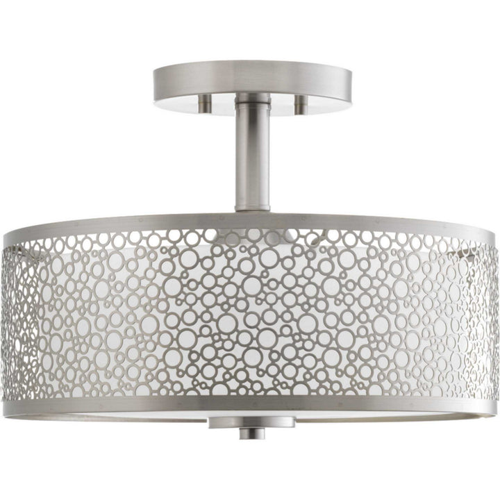 Mingle LED LED Semi-Flush Mount in Brushed Nickel - available from The Lighting Shoppe, trusted by Canadian homeowners