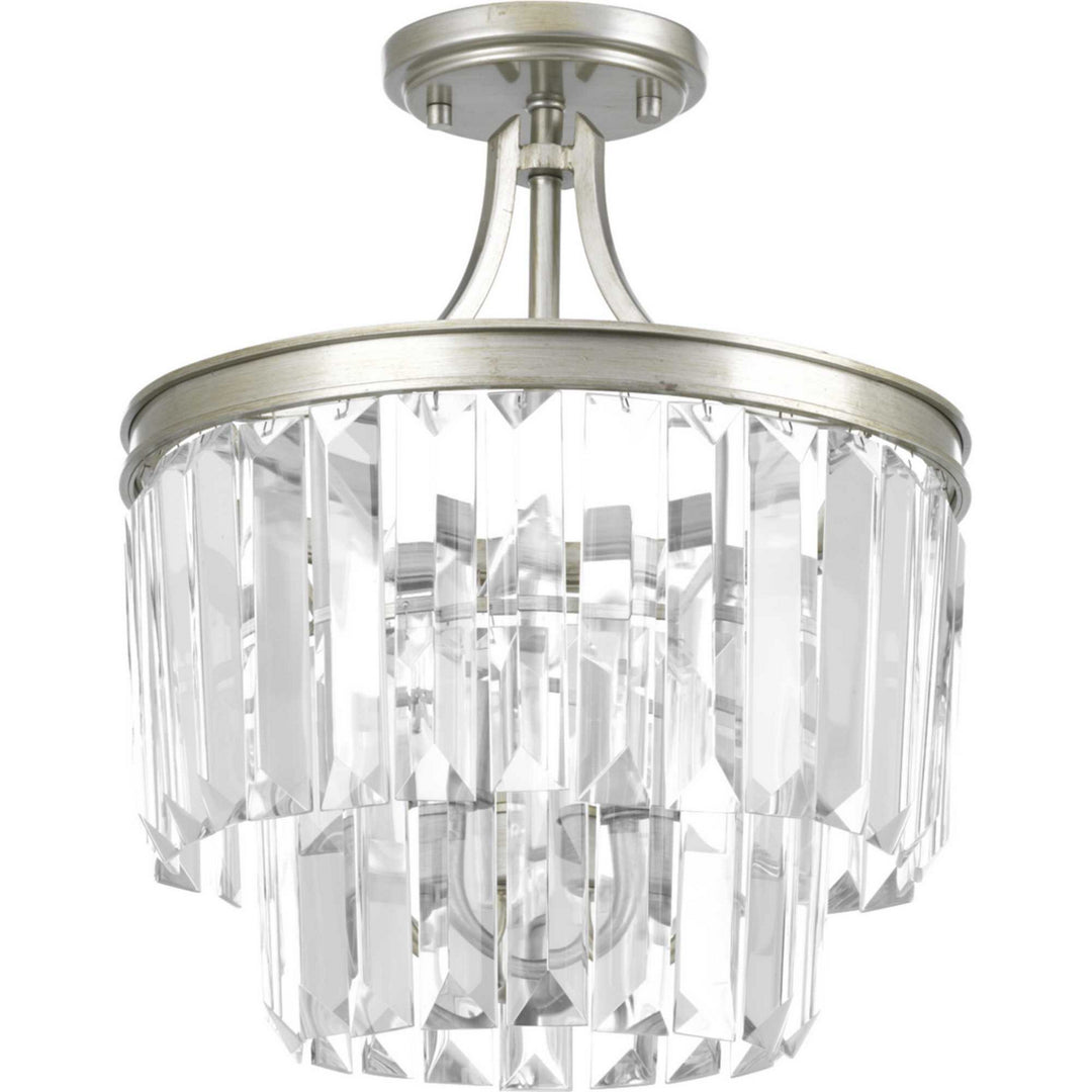 Progress Canada - P2325-134 - Three Light Semi-Flush Convertible - Glimmer - Silver Ridge