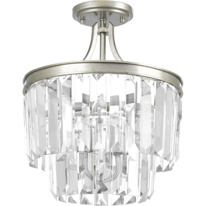 Progress Canada - P2325-134 - Three Light Semi-Flush Convertible - Glimmer - Silver Ridge