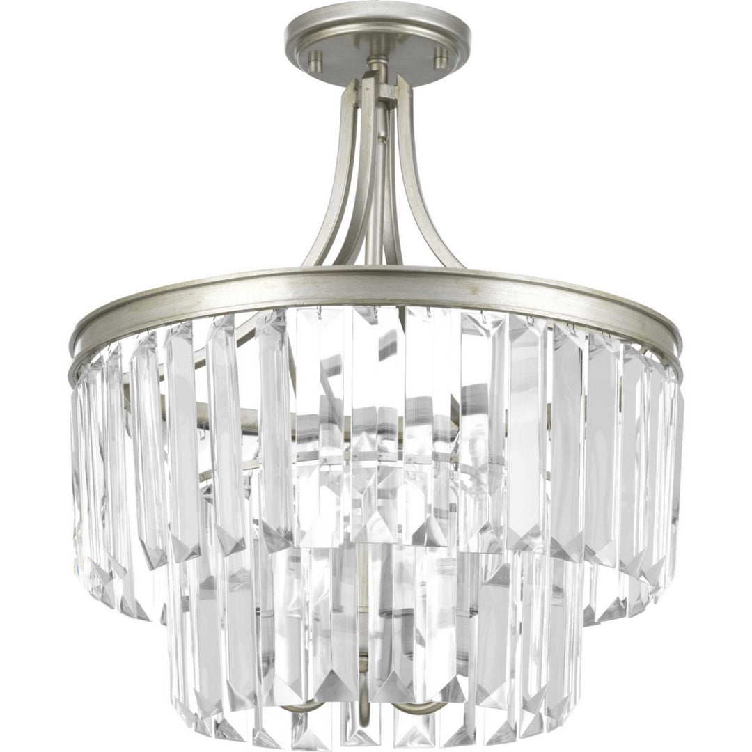 Progress Canada - P2326-134 - Three Light Semi-Flush Convertible - Glimmer - Silver Ridge