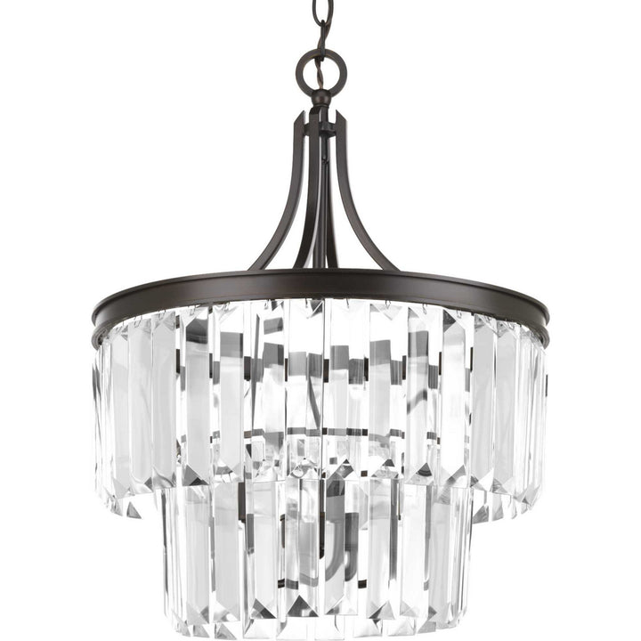 Glimmer Three Light Semi-Flush Convertible in Antique Bronze - available from The Lighting Shoppe, trusted by Canadian homeowners