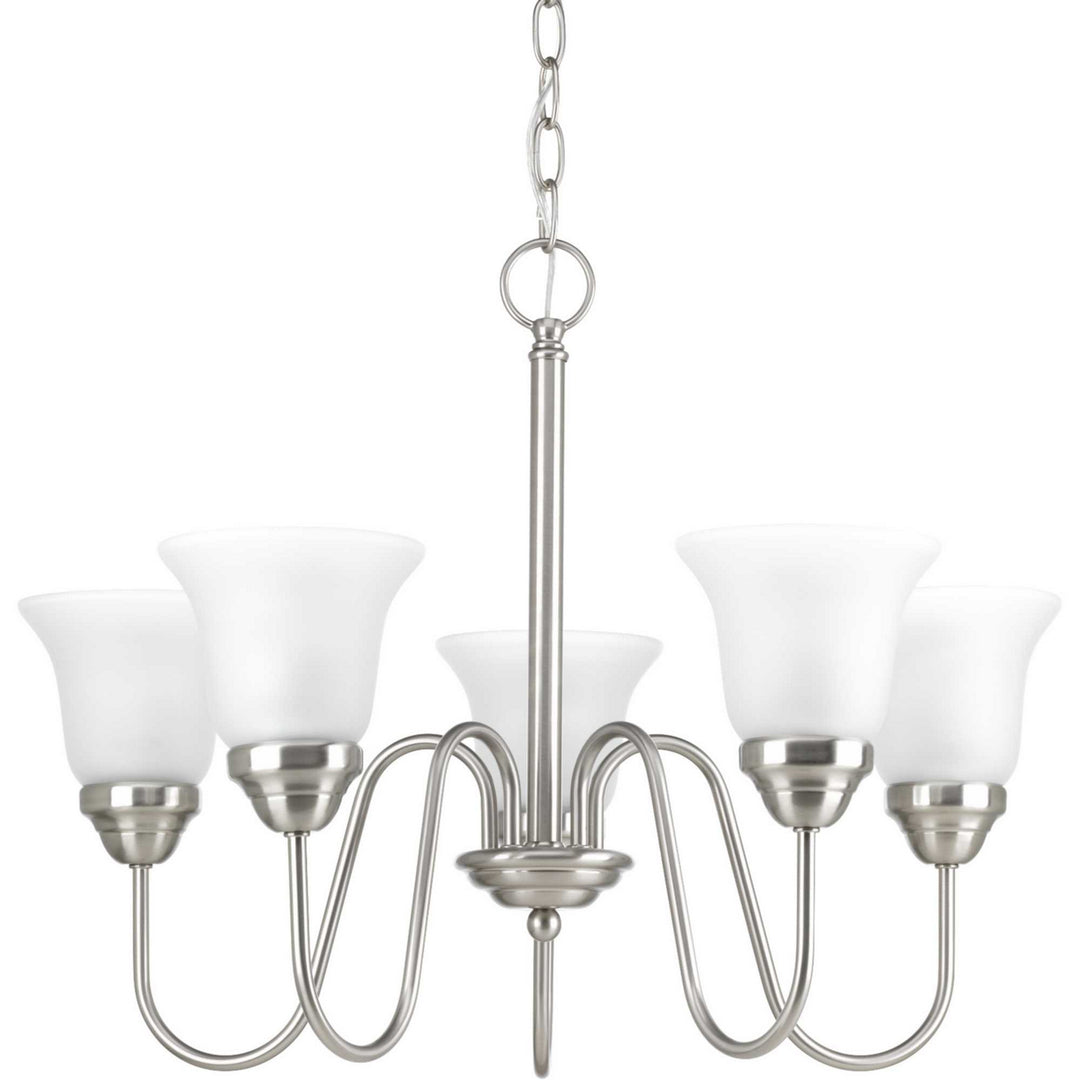 Progress Canada - P4757-09 - Five Light Chandelier - Classic - Brushed Nickel