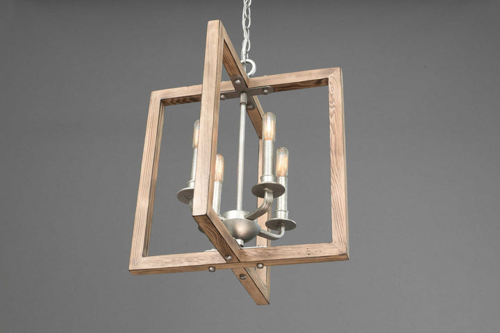 Progress Canada - P4760-141 - Four Light Chandelier - Turnbury - Galvanized