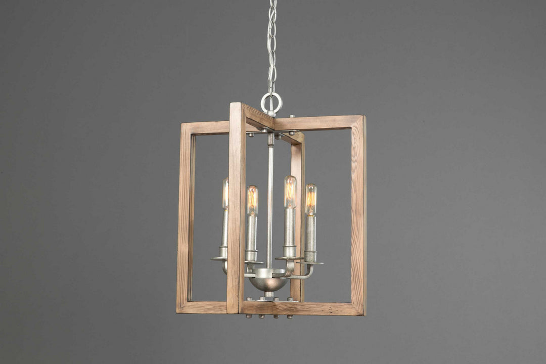 Progress Canada - P4760-141 - Four Light Chandelier - Turnbury - Galvanized