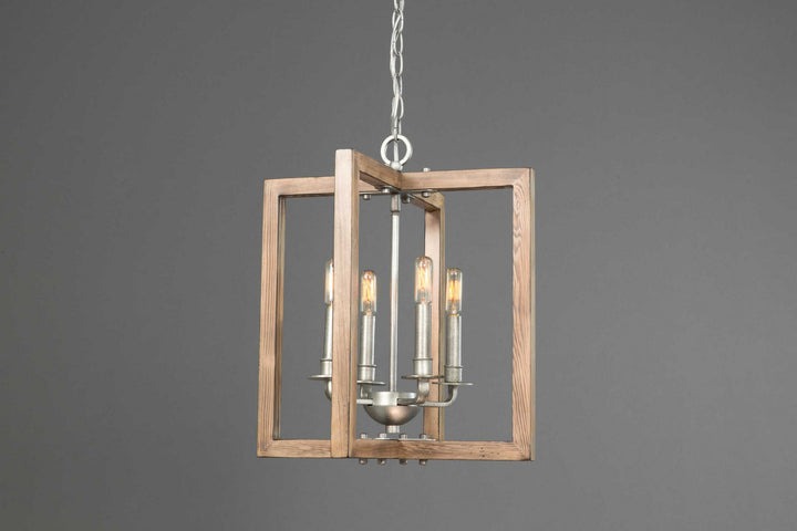 Progress Canada - P4760-141 - Four Light Chandelier - Turnbury - Galvanized