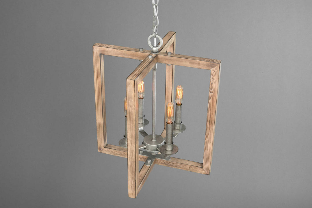 Progress Canada - P4760-141 - Four Light Chandelier - Turnbury - Galvanized
