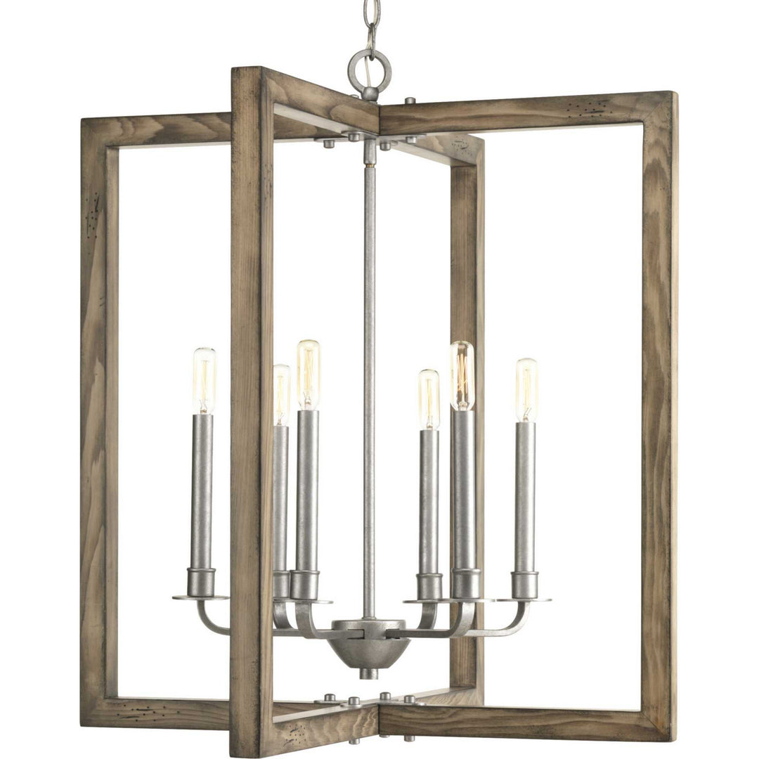 Progress Canada - P4761-141 - Six Light Chandelier - Turnbury - Galvanized