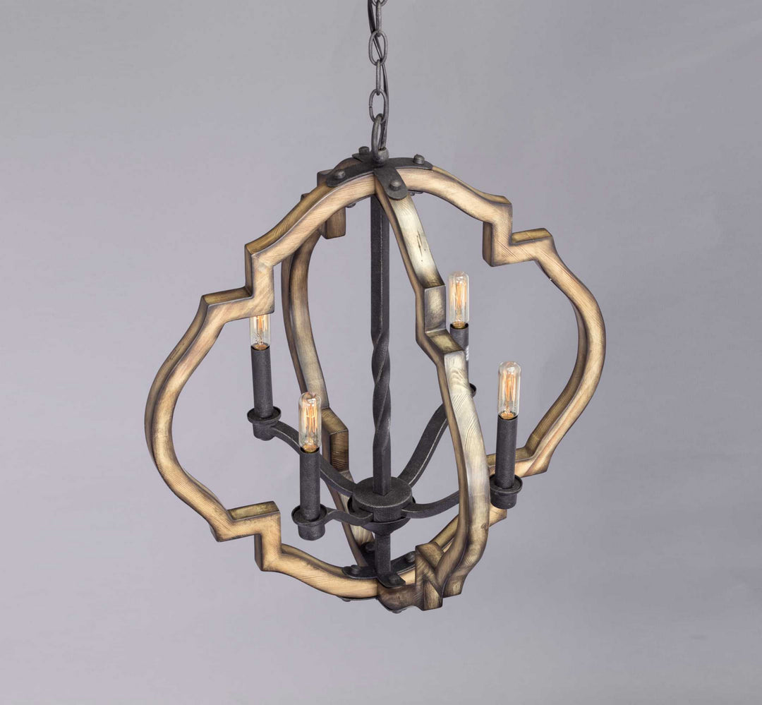 Progress Canada - P4766-71 - Four Light Chandelier - Spicewood - Gilded Iron