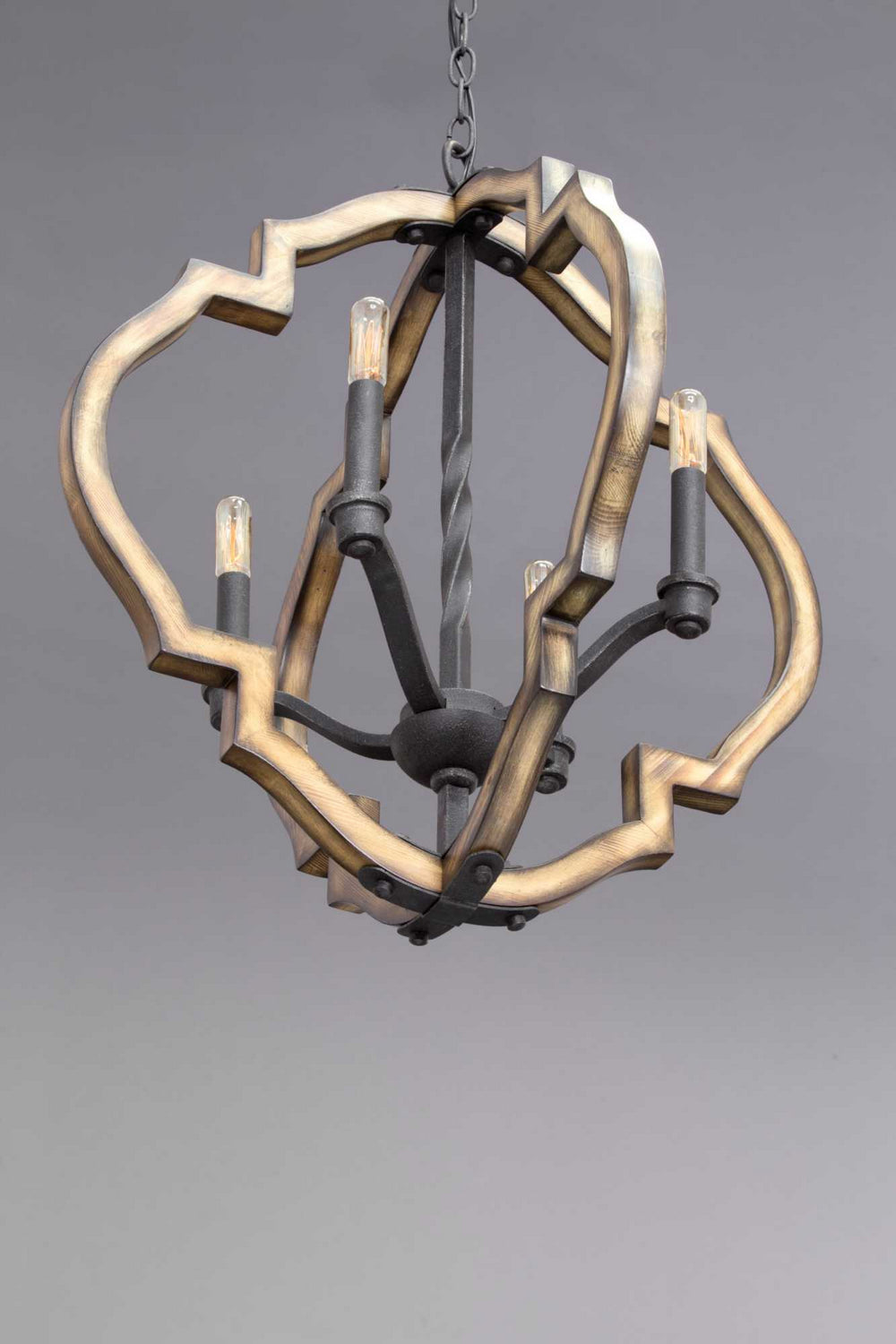 Progress Canada - P4766-71 - Four Light Chandelier - Spicewood - Gilded Iron