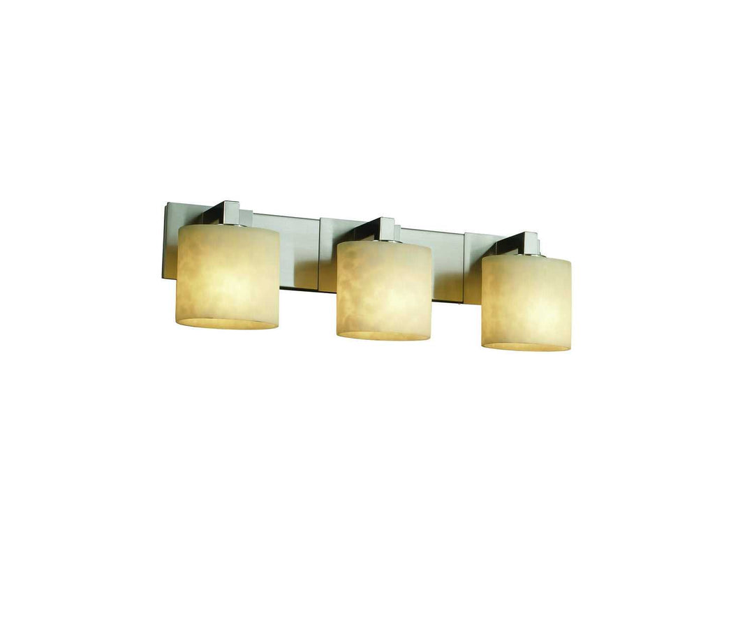 Clouds Three Light Bath Bar in Brushed Nickel Justice Designs