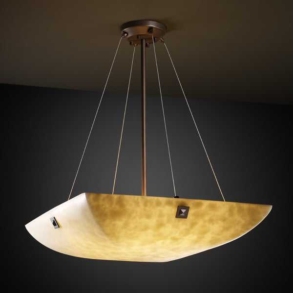 Clouds LED Pendant in Dark Bronze Justice Designs