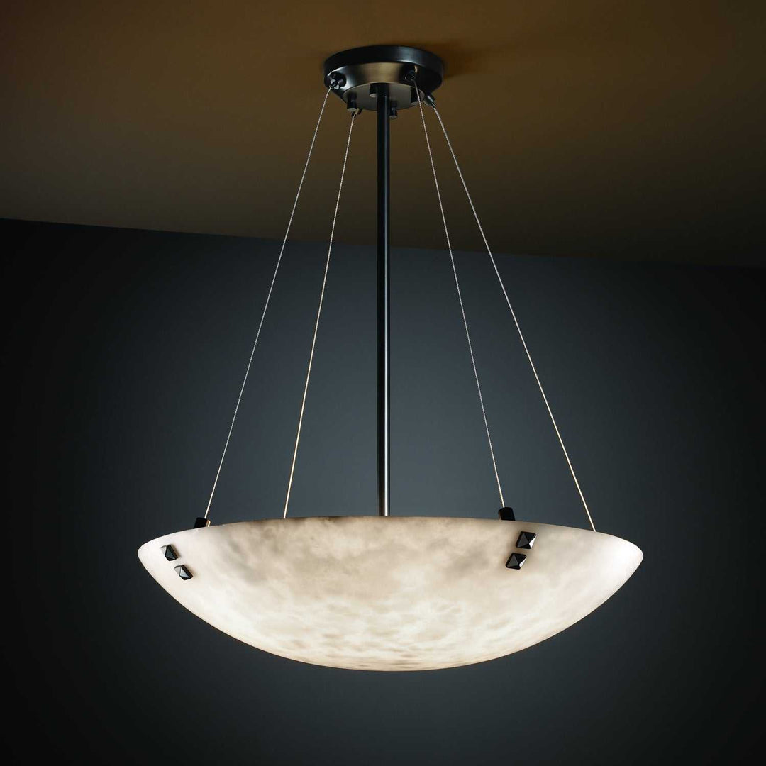 Clouds LED Pendant in Matte Black Justice Designs