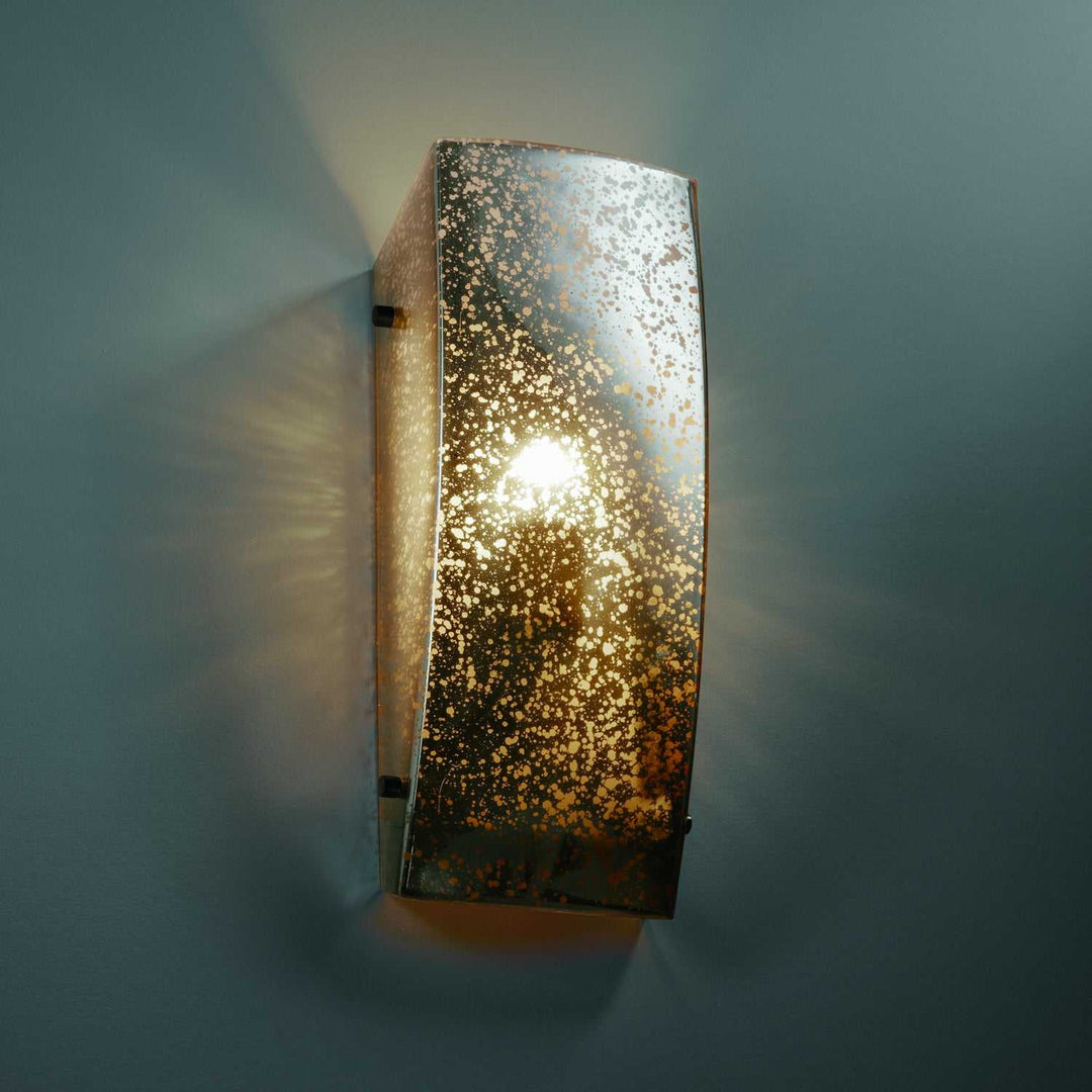 Fusion One Light Wall Sconce in Dark Bronze Justice Designs