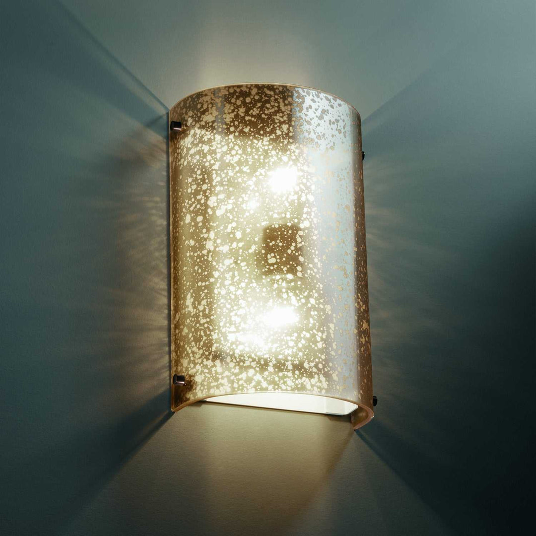Fusion Two Light Wall Sconce in Dark Bronze Justice Designs