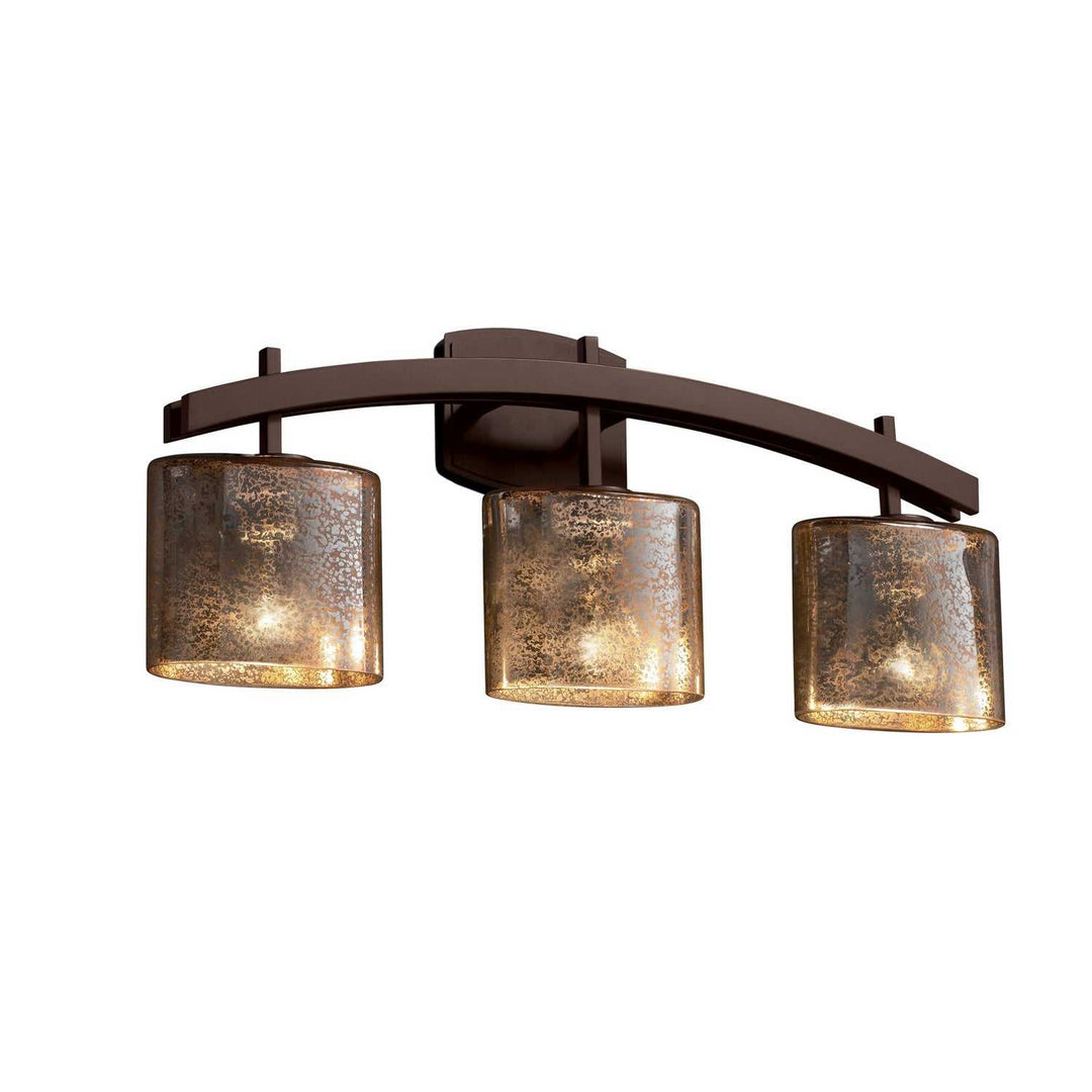 Fusion Three Light Bath Bar in Dark Bronze Justice Designs