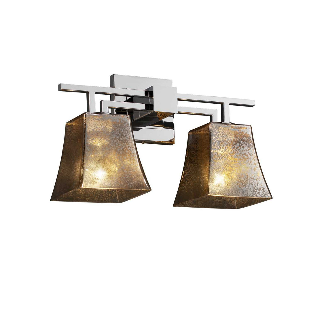 Fusion Two Light Bath Bar in Polished Chrome Justice Designs