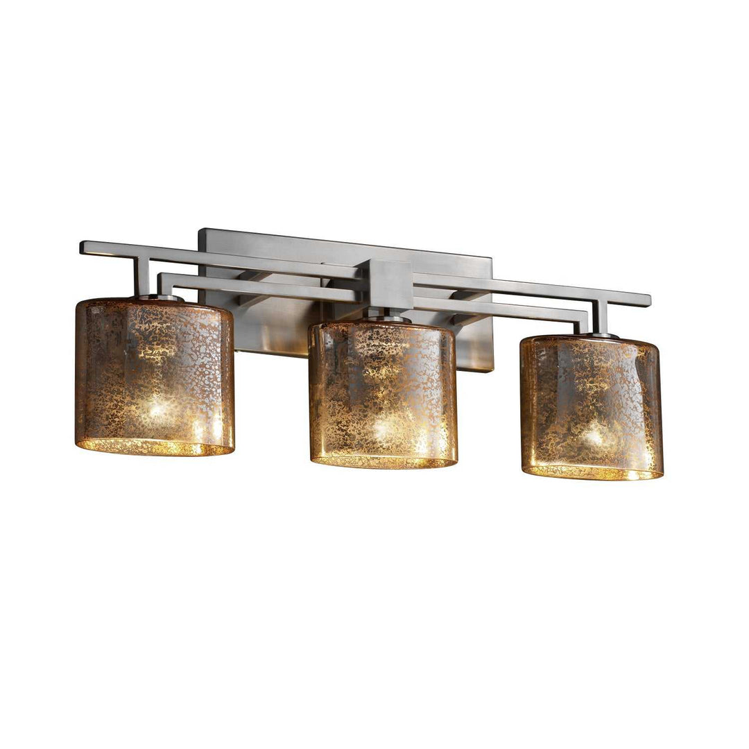 Fusion Three Light Bath Bar in Brushed Nickel Justice Designs