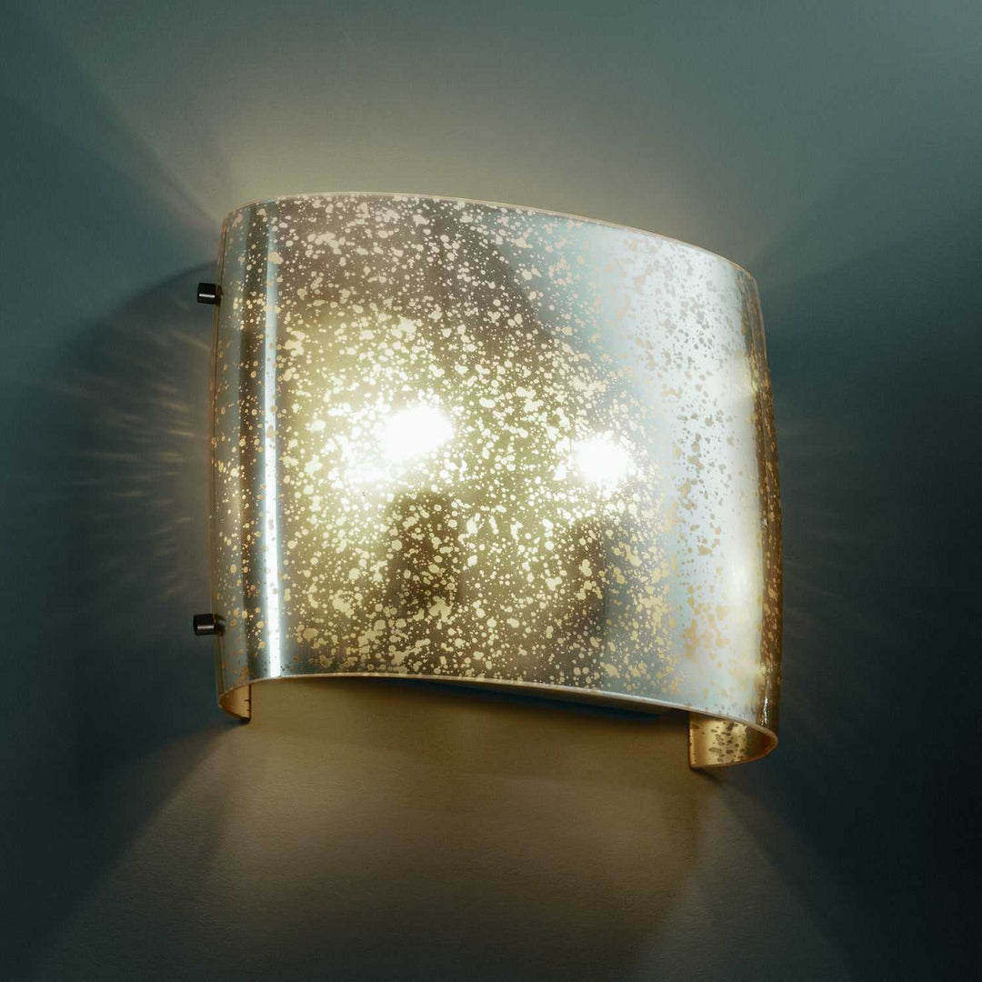 Fusion Two Light Wall Sconce in Dark Bronze Justice Designs