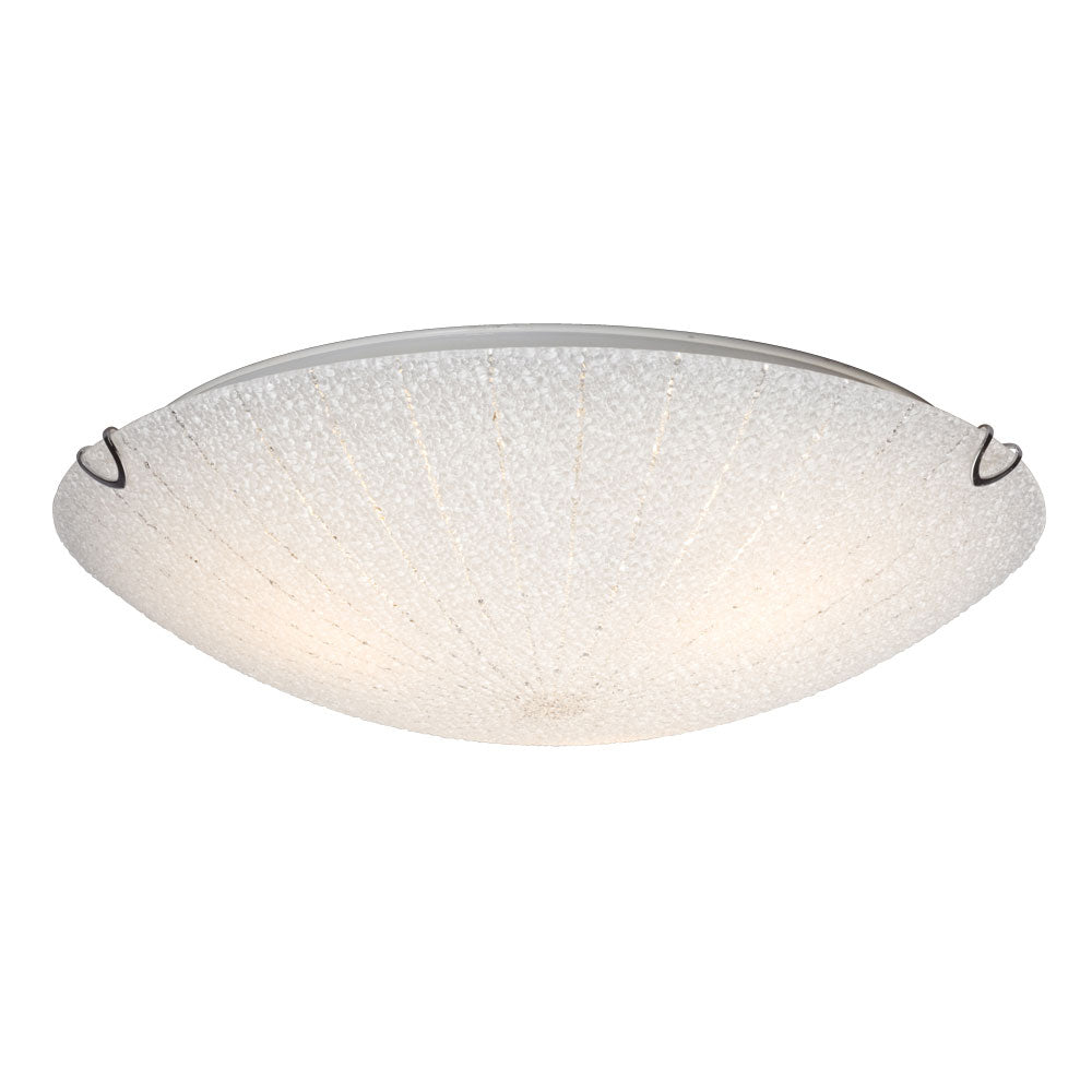 Alia-New Three Light Flush Mount Ceiling Light in Chrome - available from The Lighting Shoppe, trusted by Canadian homeowners