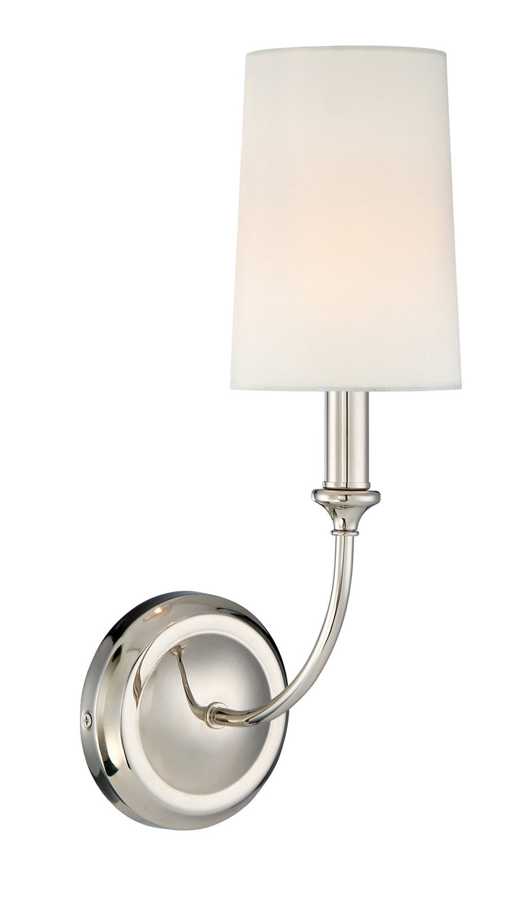Sylvan One Light Wall Sconce in Polished Nickel - available from The Lighting Shoppe, trusted by Canadian homeowners