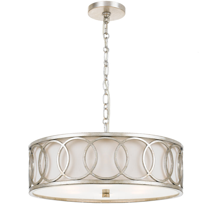 Crystorama - 287-SA - Six Light Chandelier - Graham - Antique Silver