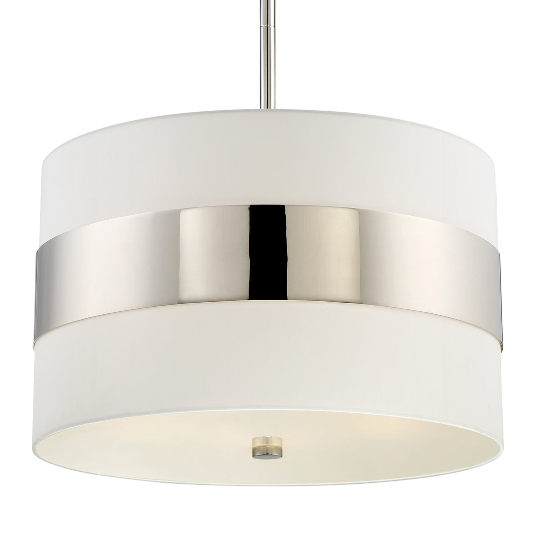 Grayson Five Light Chandelier in Polished Nickel - available from The Lighting Shoppe, trusted by Canadian homeowners