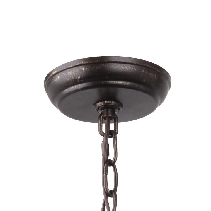 Crystorama - 587-EB-GA - Nine Light Chandelier - Luna - English Bronze + Antique Gold