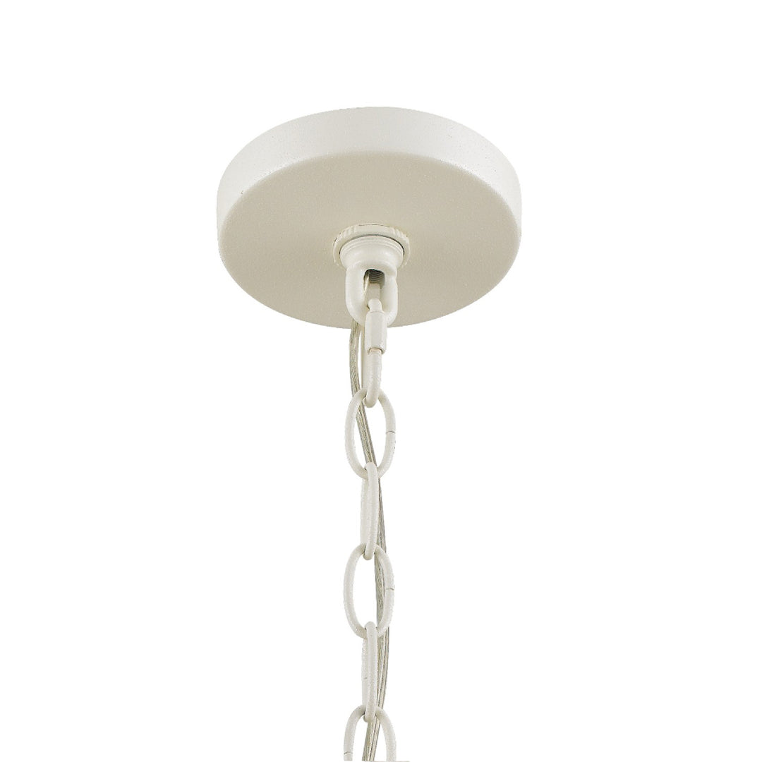 Crystorama - 588-MT-GA - Eight Light Chandelier - Luna - Matte White + Antique Gold