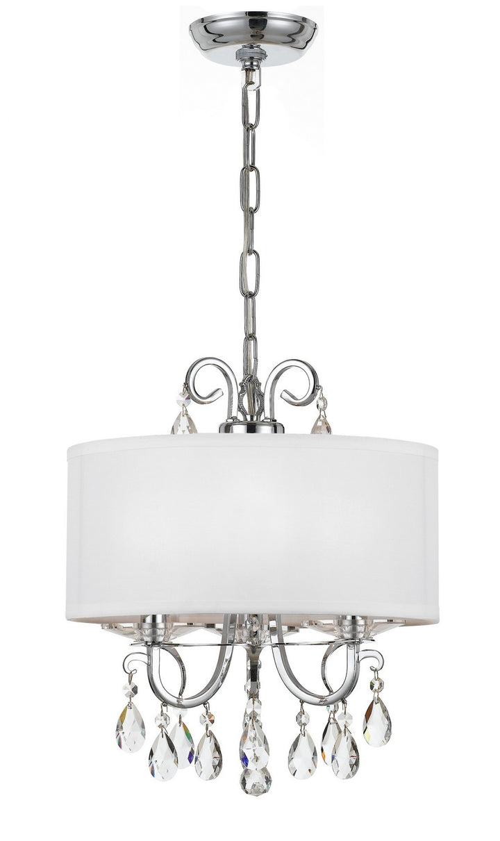 Othello Three Light Mini Chandelier in Polished Chrome - available from The Lighting Shoppe, trusted by Canadian homeowners