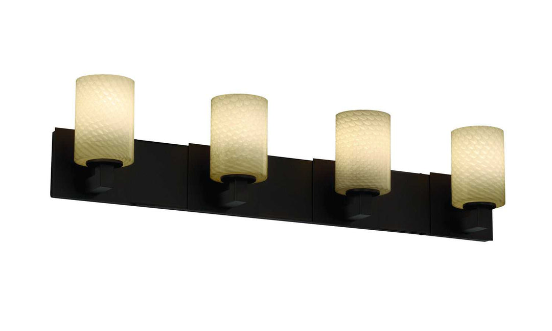 Fusion Four Light Bath Bar in Dark Bronze Justice Designs