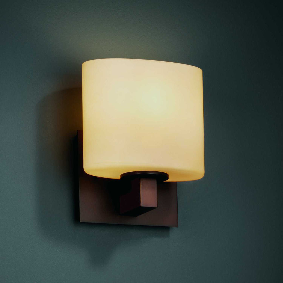 Fusion One Light Bracket in Dark Bronze Justice Designs