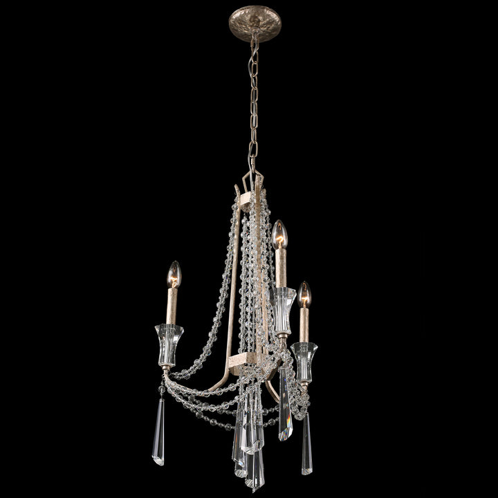Varaluz - 270C03TR - Three Light Chandelier - Barcelona - Transcend Silver
