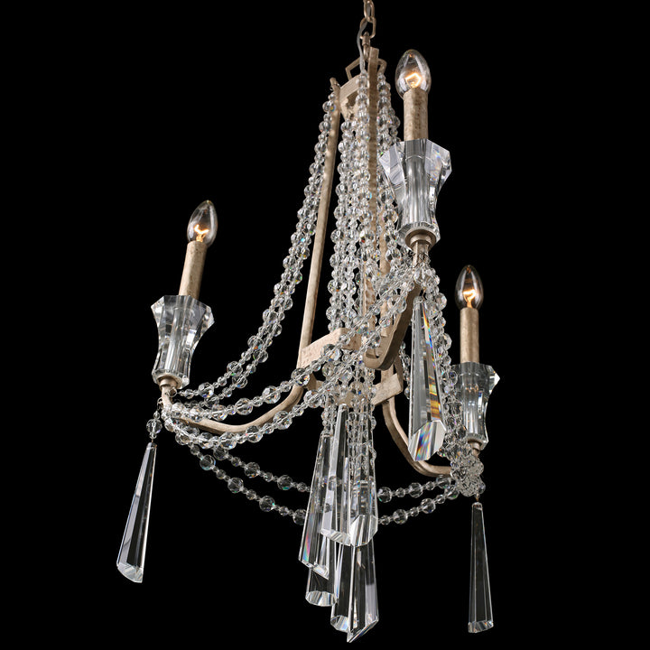 Varaluz - 270C03TR - Three Light Chandelier - Barcelona - Transcend Silver