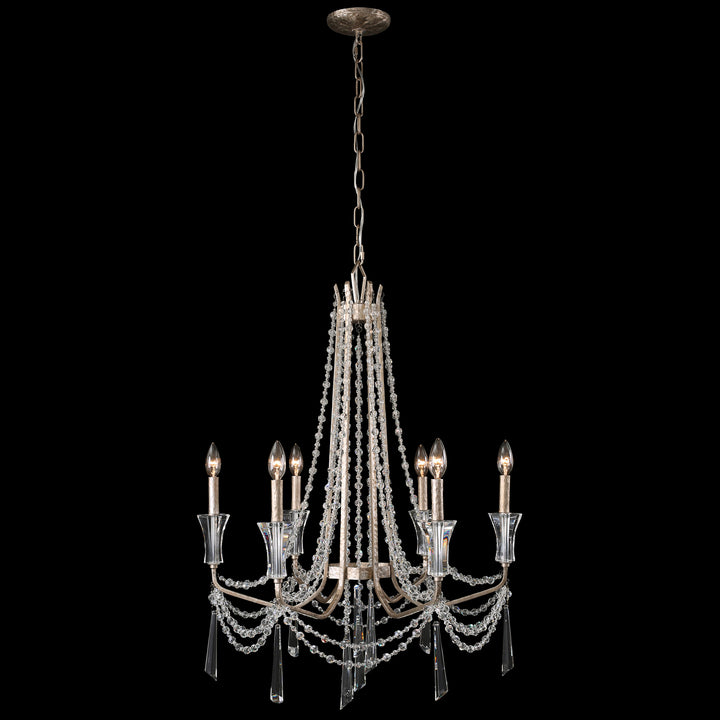 Varaluz - 270C06TR - Six Light Chandelier - Barcelona - Transcend Silver