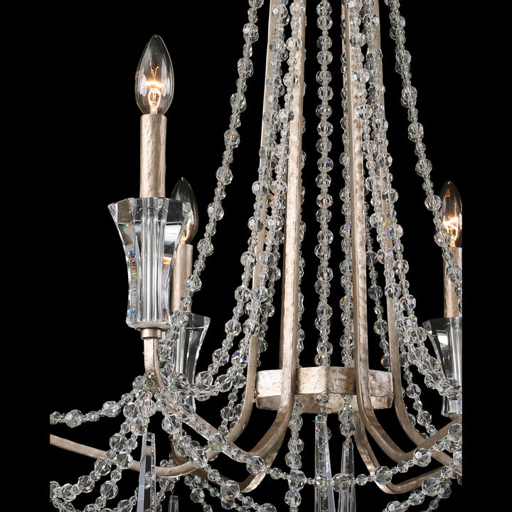 Varaluz - 270C06TR - Six Light Chandelier - Barcelona - Transcend Silver