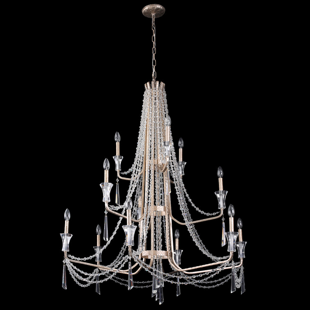 Varaluz - 270C12TR - 12 Light Chandelier - Barcelona - Transcend Silver