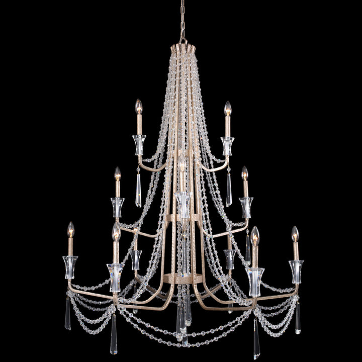 Barcelona 12 Light Chandelier in Transcend Silver - available from The Lighting Shoppe, trusted by Canadian homeowners