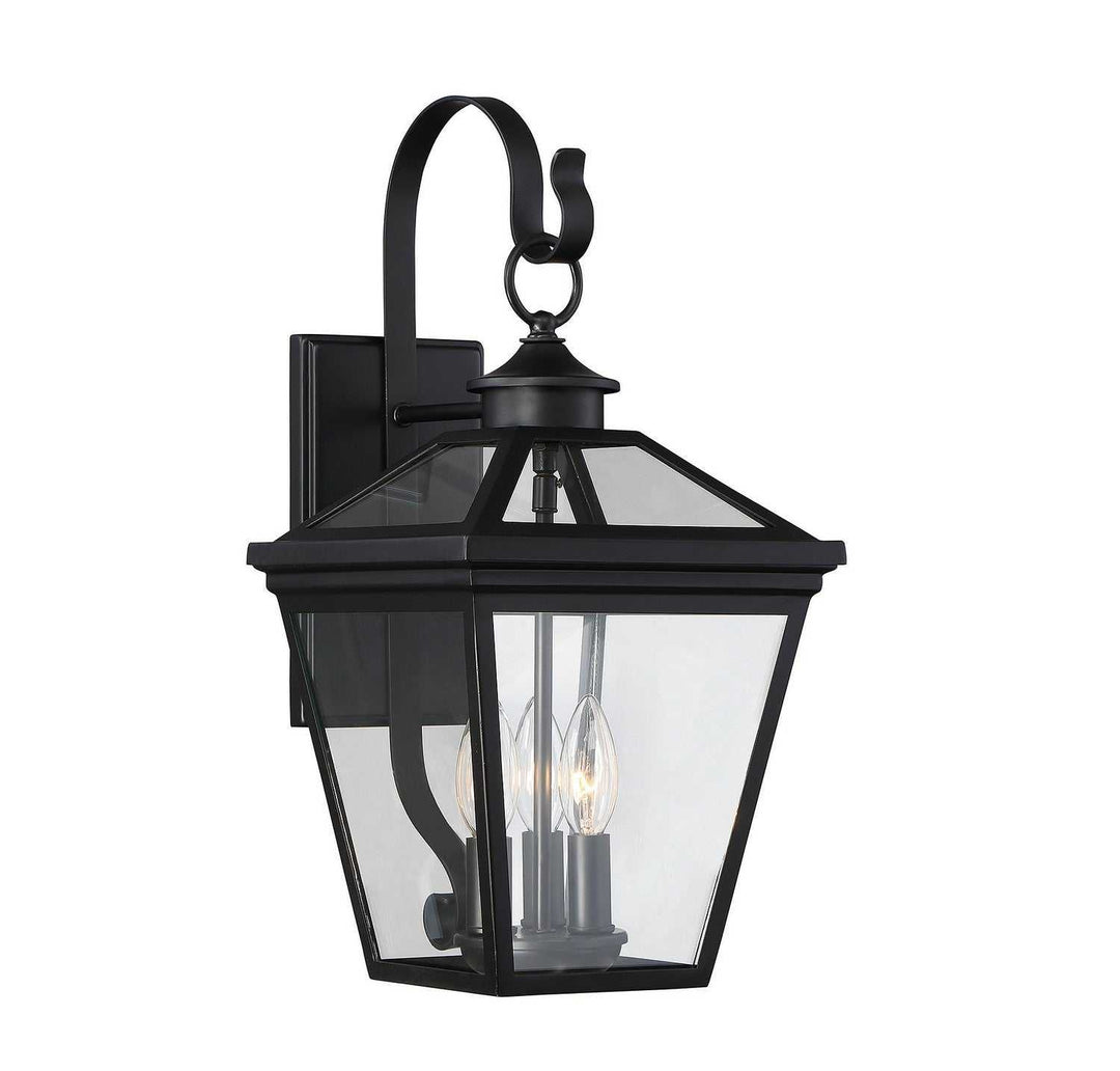 Savoy House - 5-141-BK - Three Light Wall Lantern - Ellijay - Black