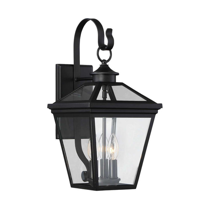 Savoy House - 5-141-BK - Three Light Wall Lantern - Ellijay - Black