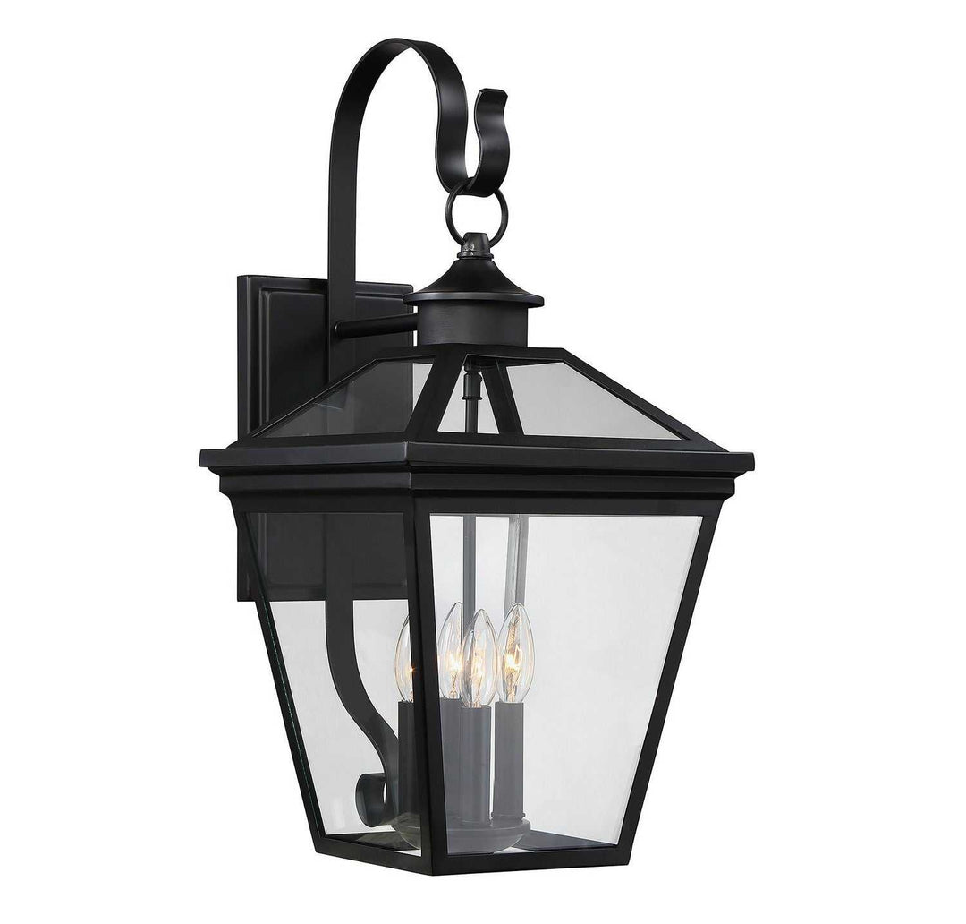 Savoy House - 5-142-BK - Four Light Outdoor Wall Lantern - Ellijay - Black
